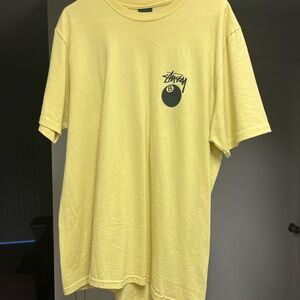 Stussy 8 Ball Tee Yellow Size M Pretty Good Condition!!!